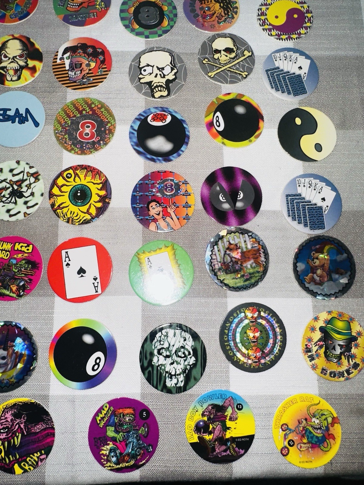 Vintage 1990s POGS Slammer & Slammers Milk Caps Huge Lot 90s Kids Toy