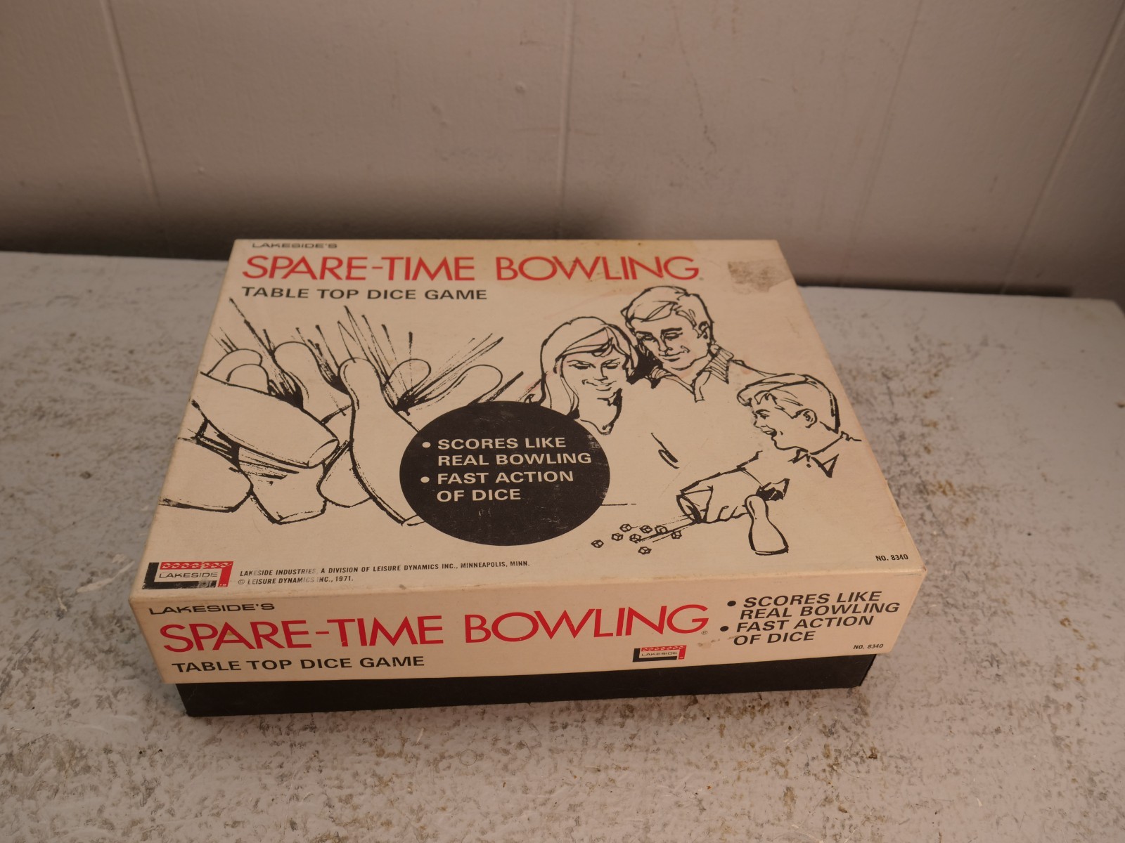 Lot of 4 Vintage Board Games Yahtzee Triple Challenge Spare Time Bowling