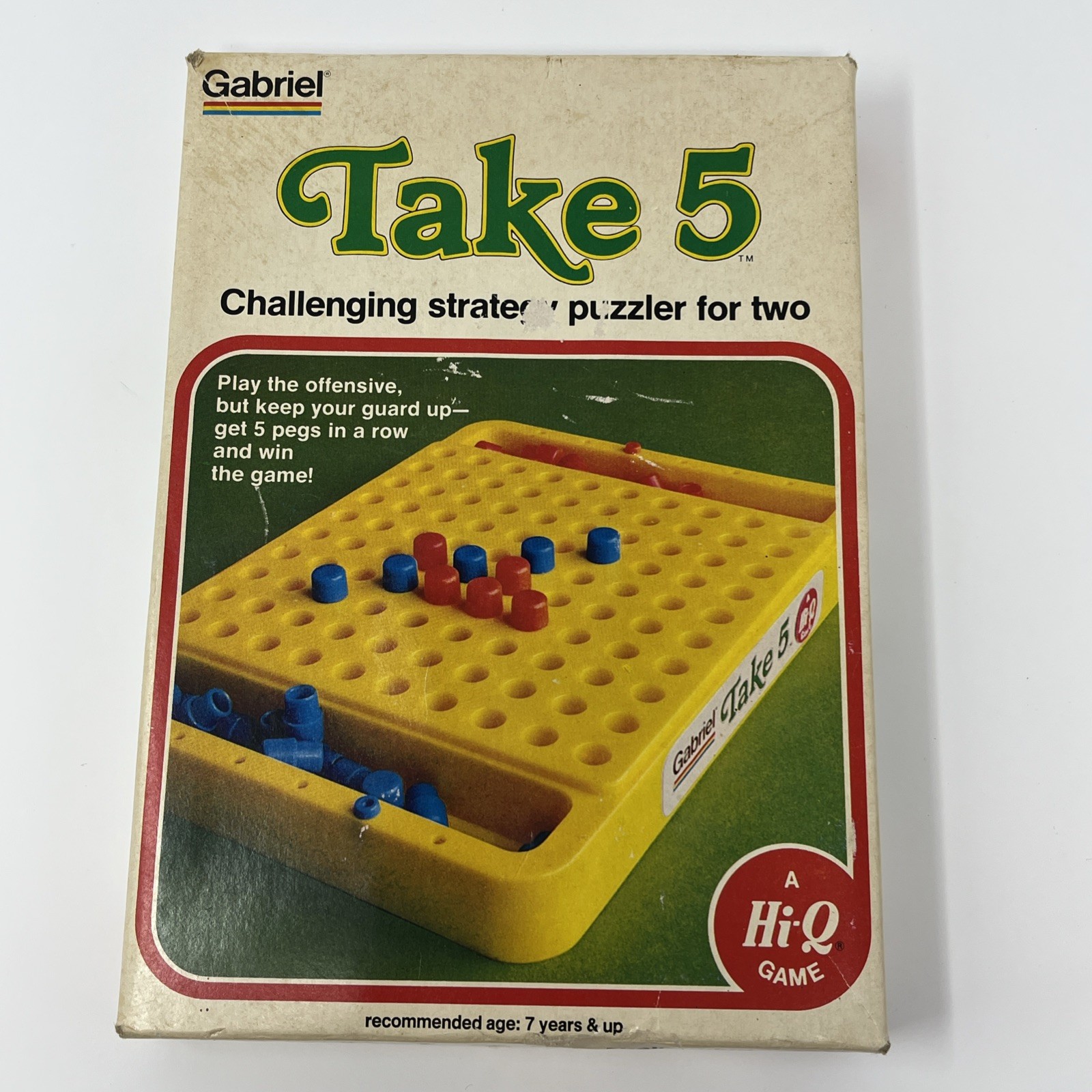 Gabriel Take 5 Strategy Game 2 Players A Hi-Q Game Vintage 1977