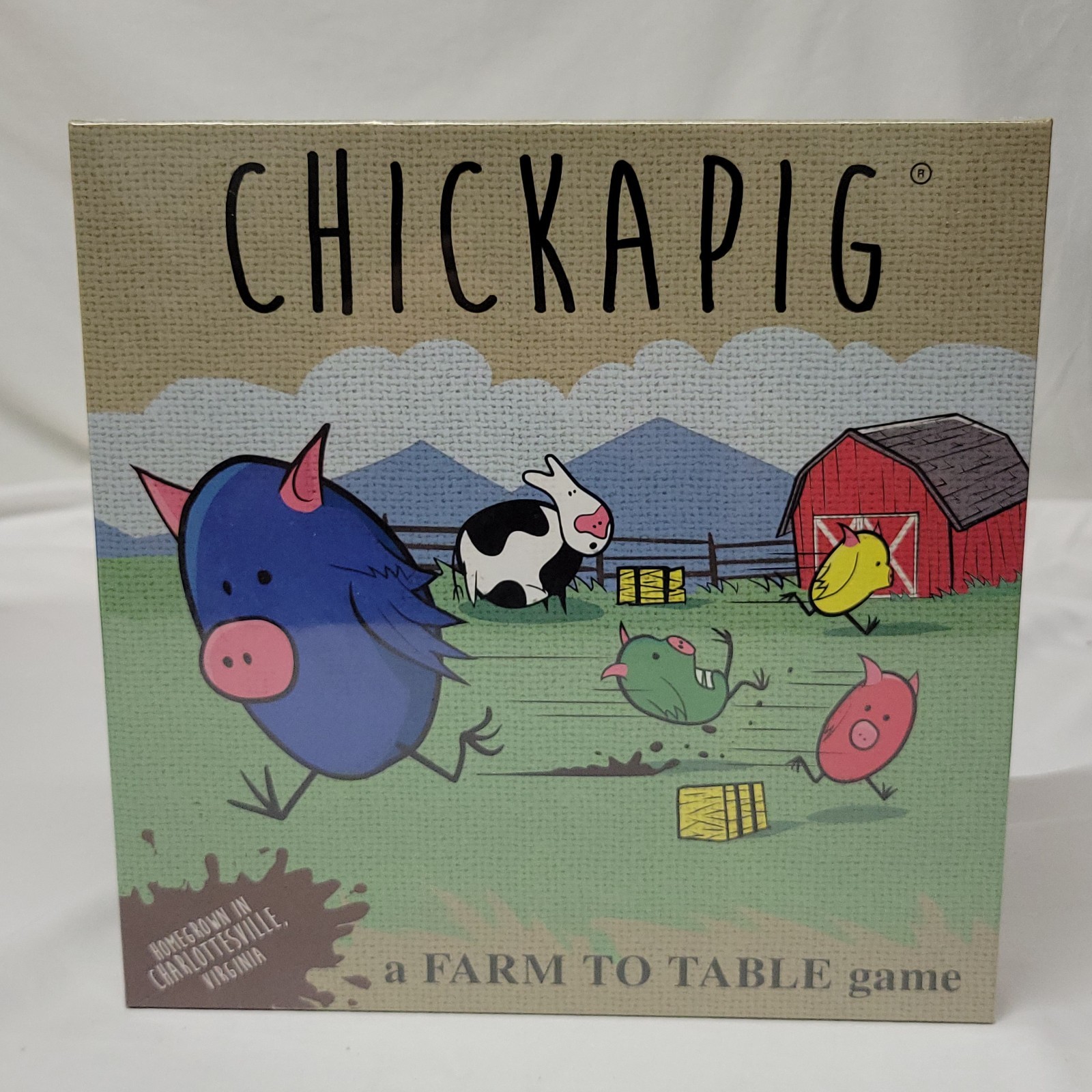 Chickapig The Family Fun Farmknh Board Game Farm to Table NEW! Farm animals