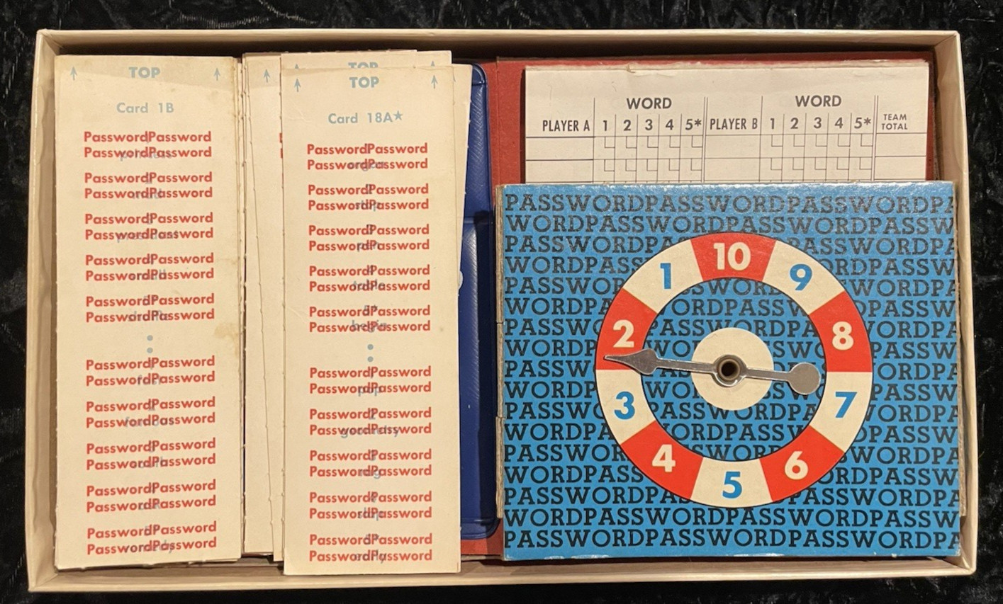 Vintage Milton Bradley Password Game Volume Four 4 (1964) #4260 Used Complete