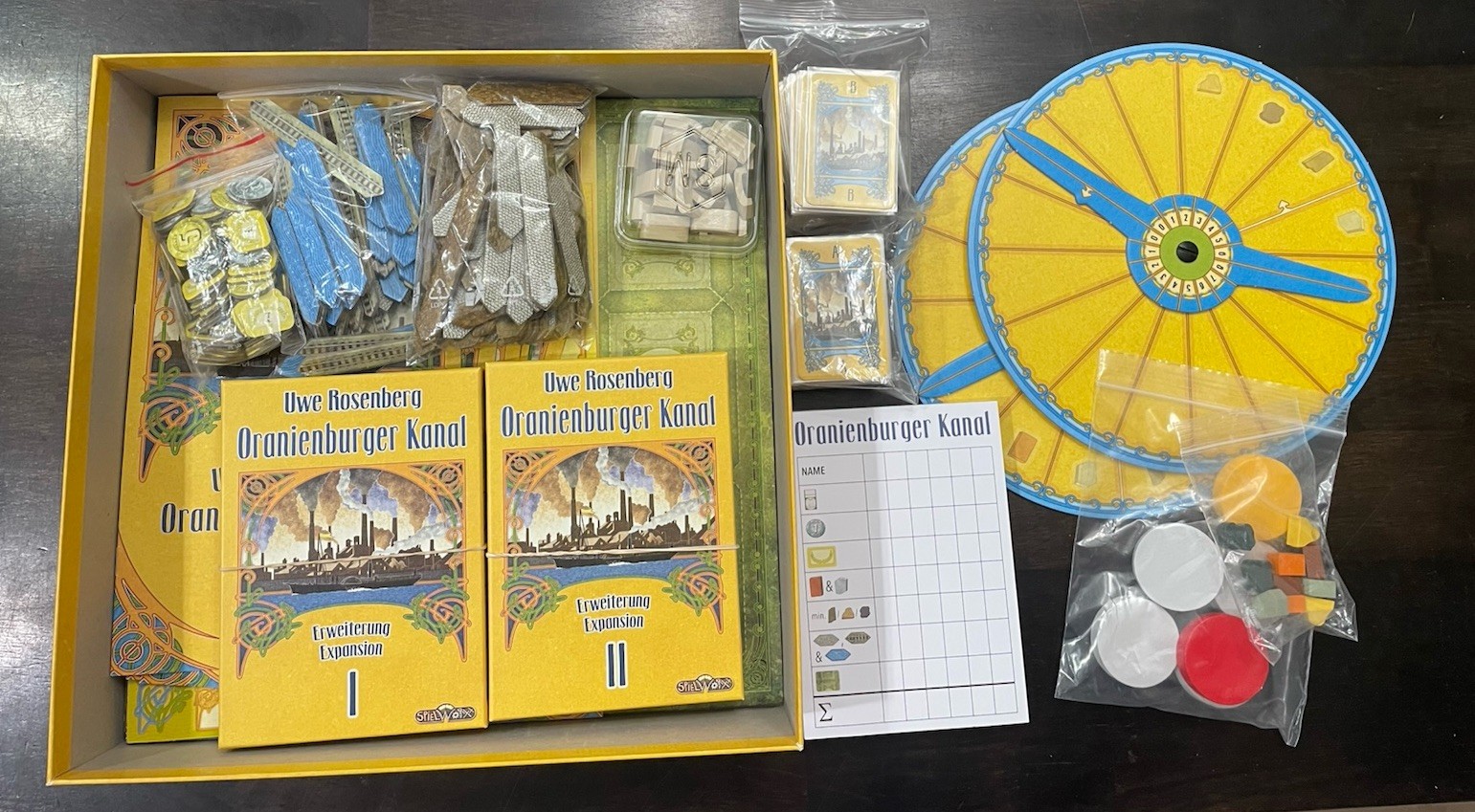Oranienburger Kanal Board Game Spielworxx (German/English Ed) w/ 2 Expansions