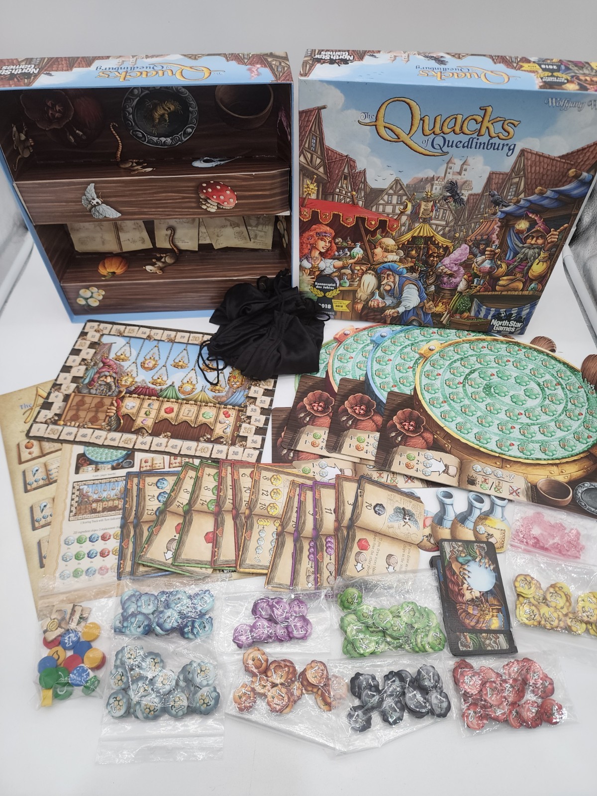 North Star Quacks of Quedlinburg Box 2018 Game Of The Year COMPLETE