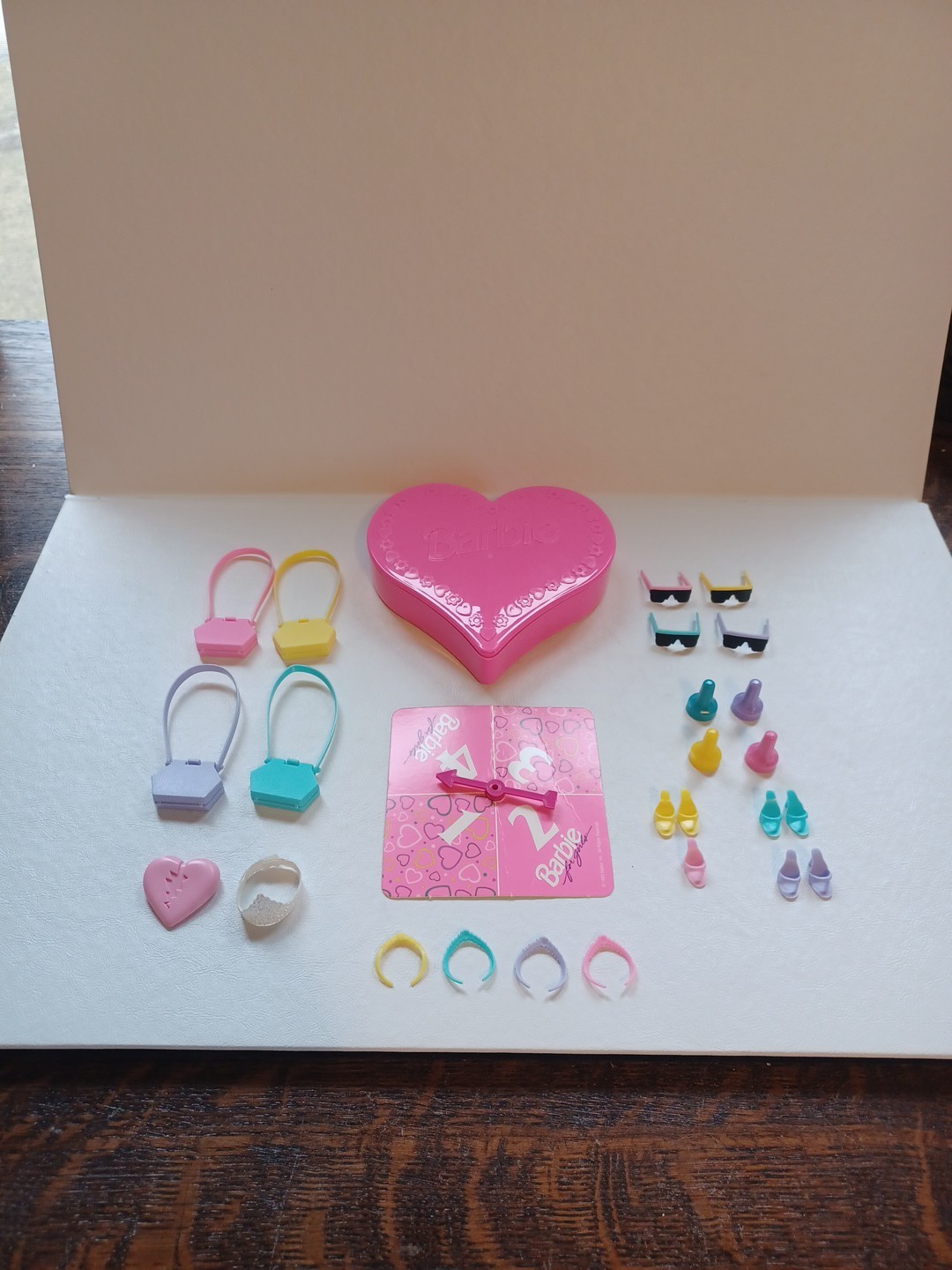 1993 Barbie Dress Up Board Game By Golden. 99% Complete Missing 1 Pink Shoe.