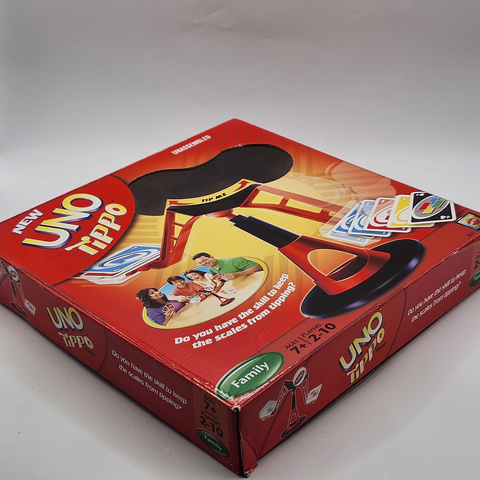 UNO Tippo Game of Skill by Mattel 2009 100% Complete w/ Instructions
