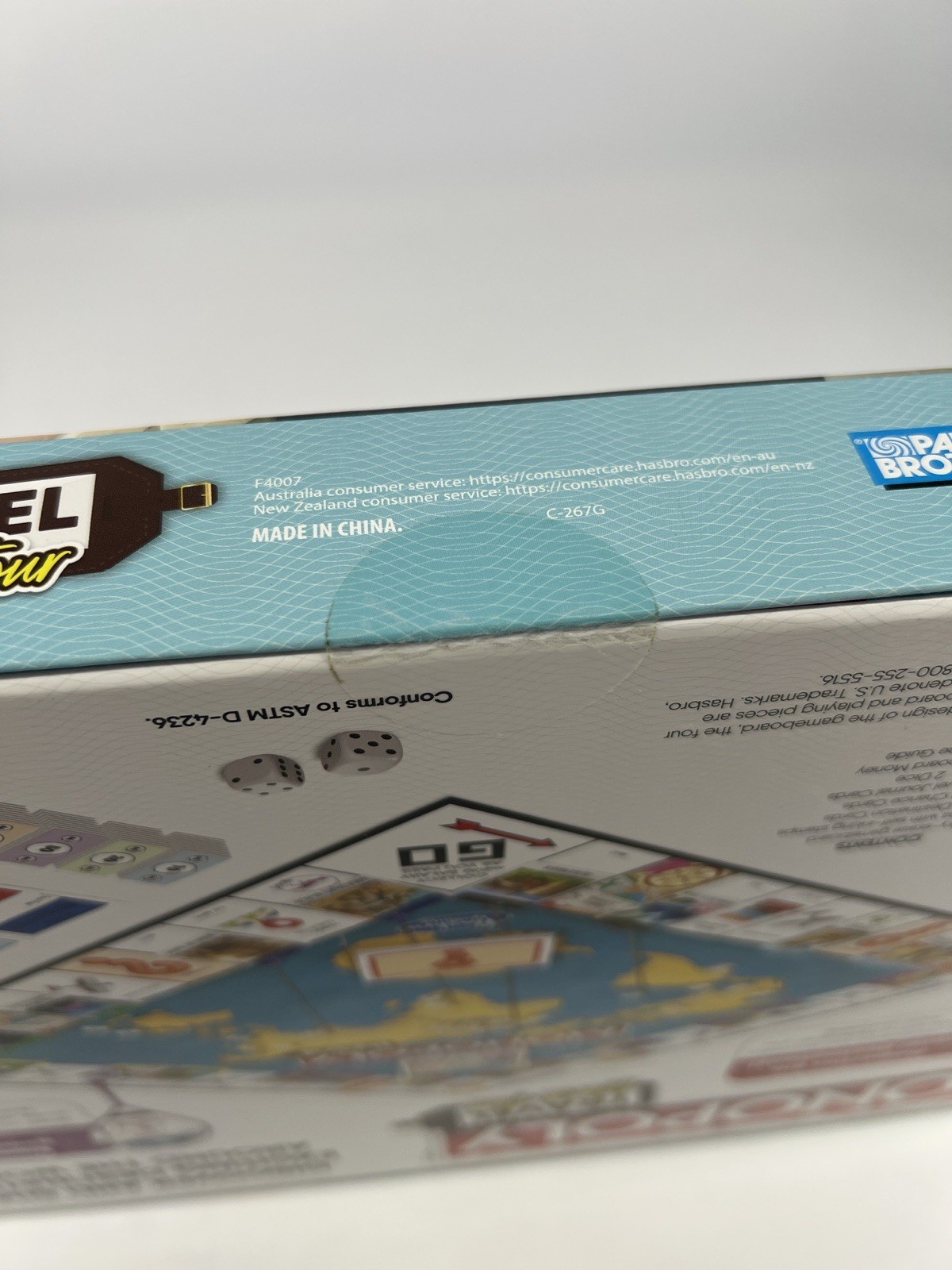 Monopoly Travel World Tour Board Game Hasbro Gaming Parker Brothers New Sealed