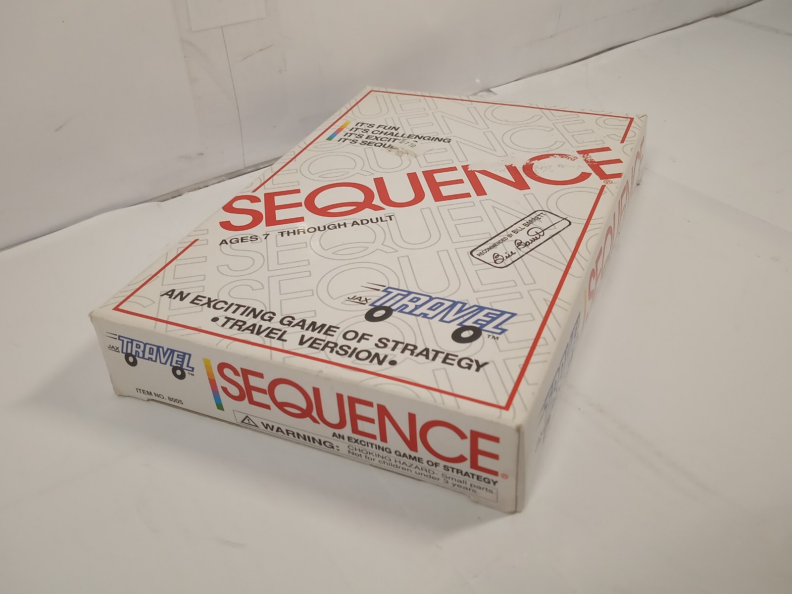 Vintage Sequence Travel Version (1994, Jax) No Instructions