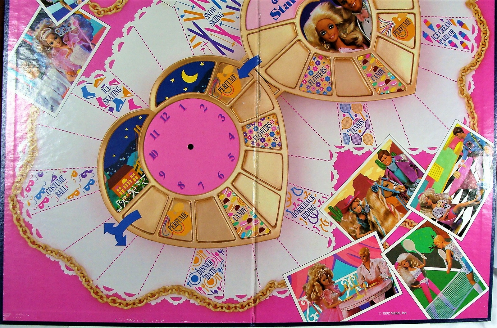 Vtg 1992 Barbie Dream Date Game Almost Complete or Parts Very Good Condition