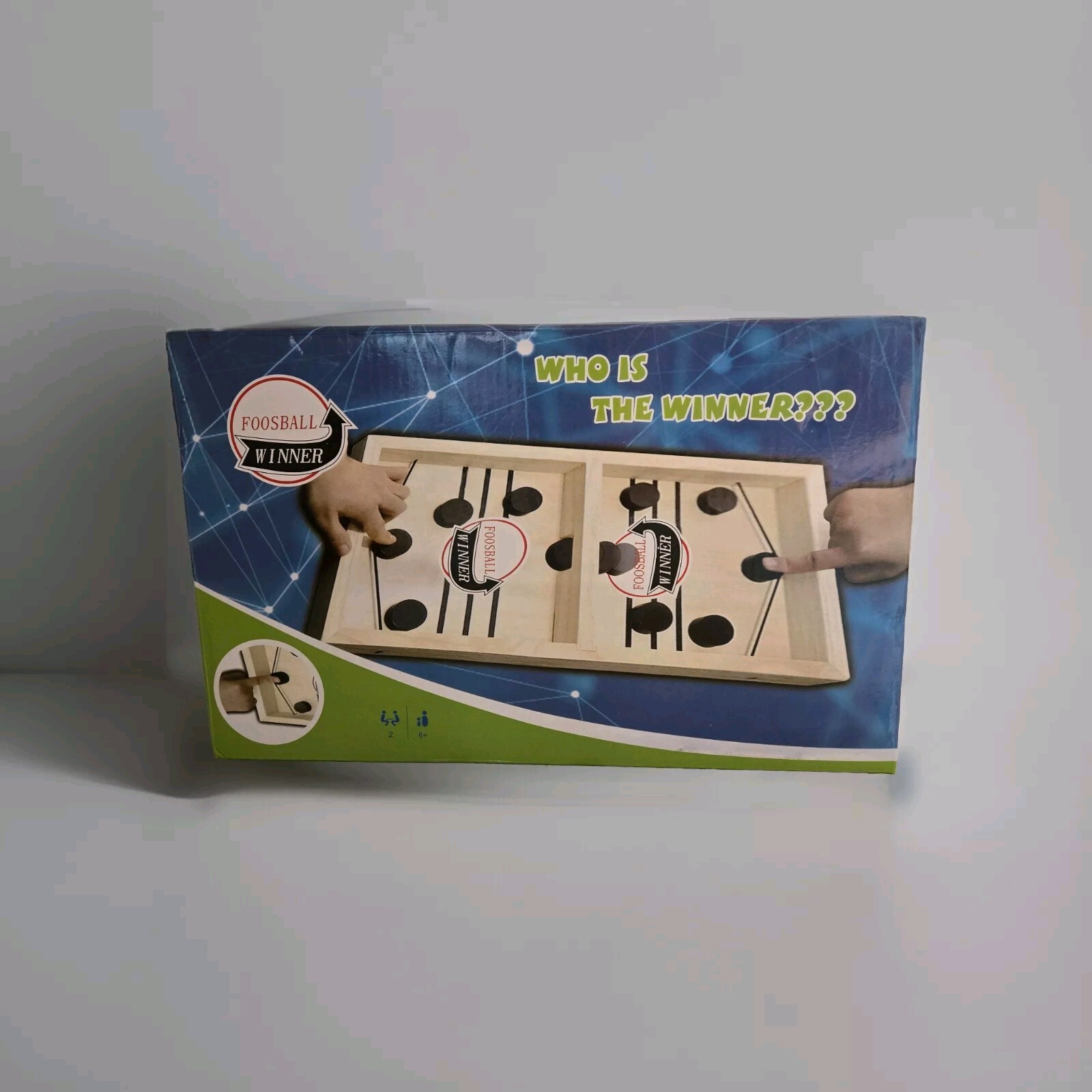 Sling Puck Board Game Table Top Foosball Game Wooden Family Games Fast Sling