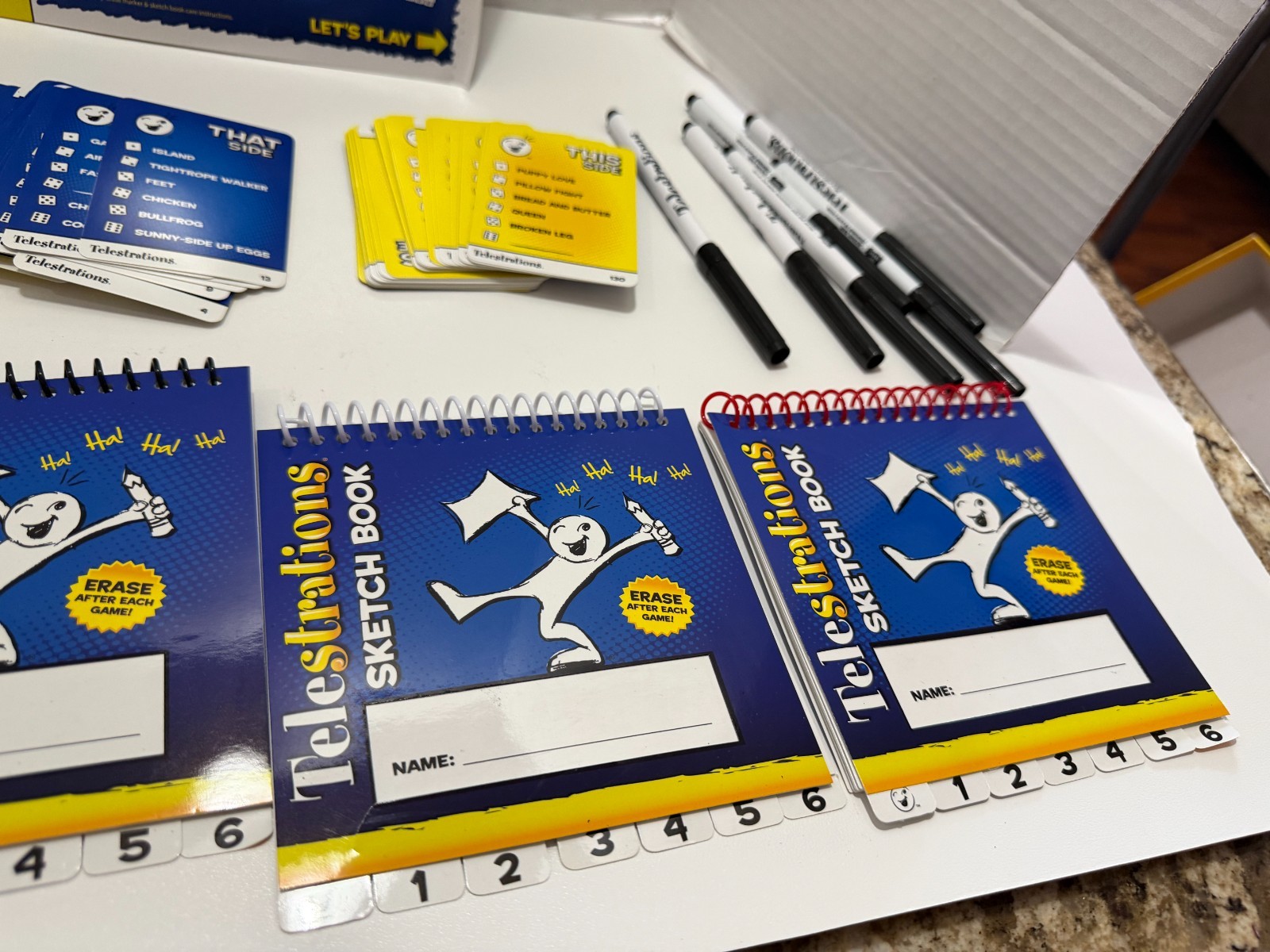 Telestrations The Telephone Game Sketched Out 2014 4-6 Players 8+Ages Complete