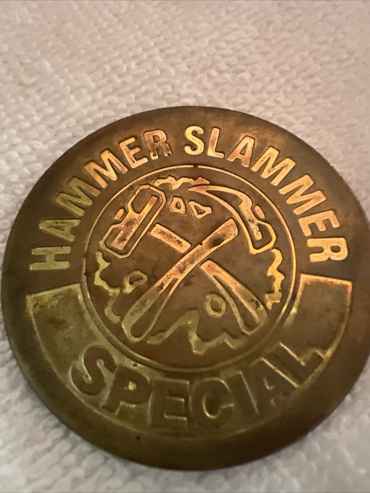 Pog Hammer Slammer Special Mondo METAL Brass 1994 Slammer Whammers! Imperial