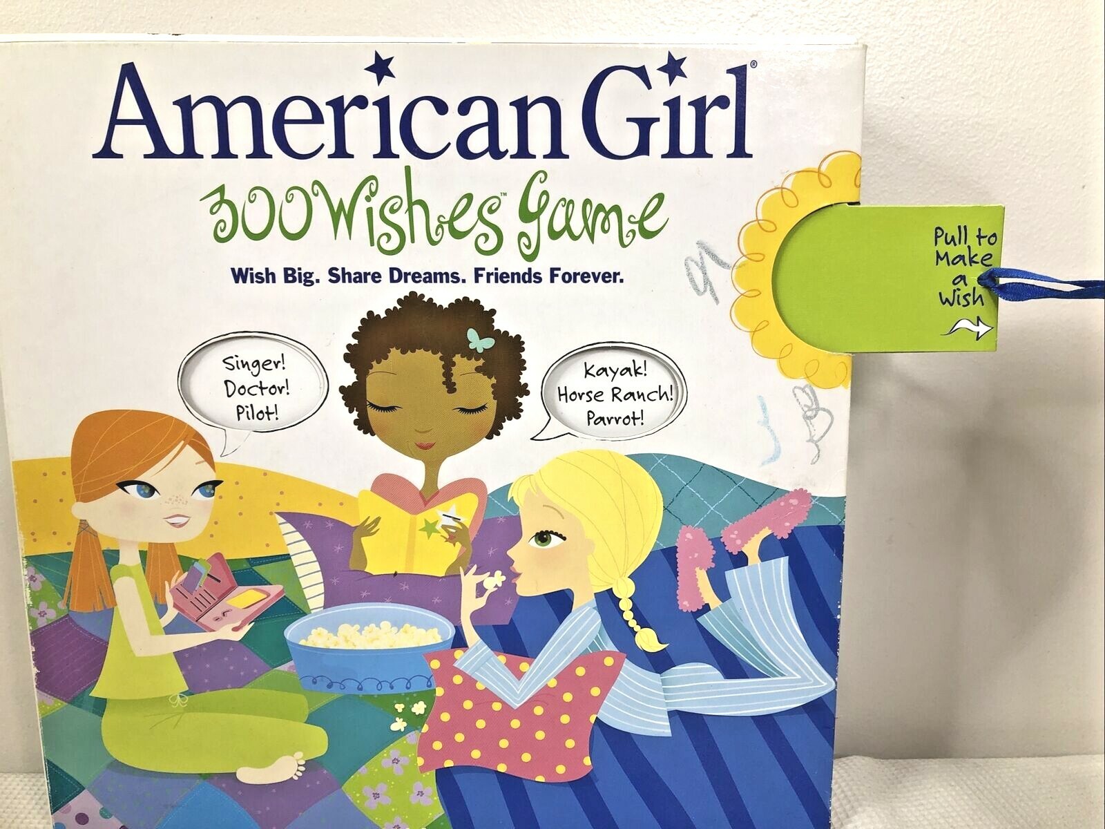 American Girl 300 Wishes Game Sleepover Slumber Party Great Gift 2-4 Players GUC