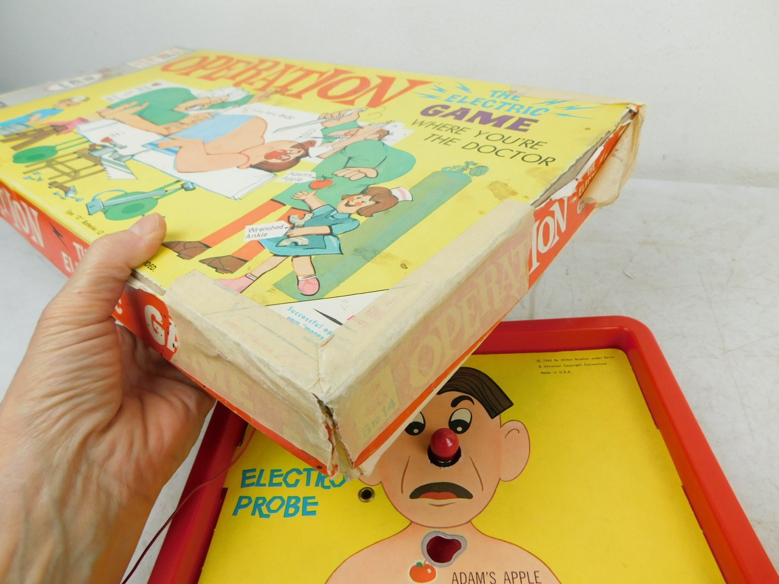 1965 OPERATION Original Electronic Vintage Game Toy Milton Bradley – no power