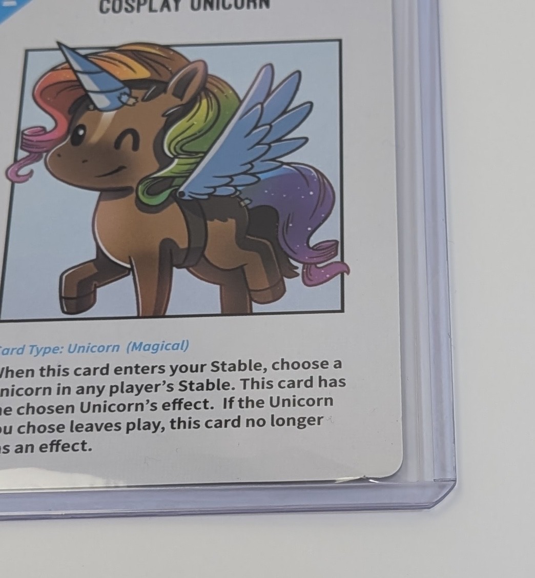 Unstable Unicorns Cosplay Unicorn Convention Exclusive Promo Card First Print