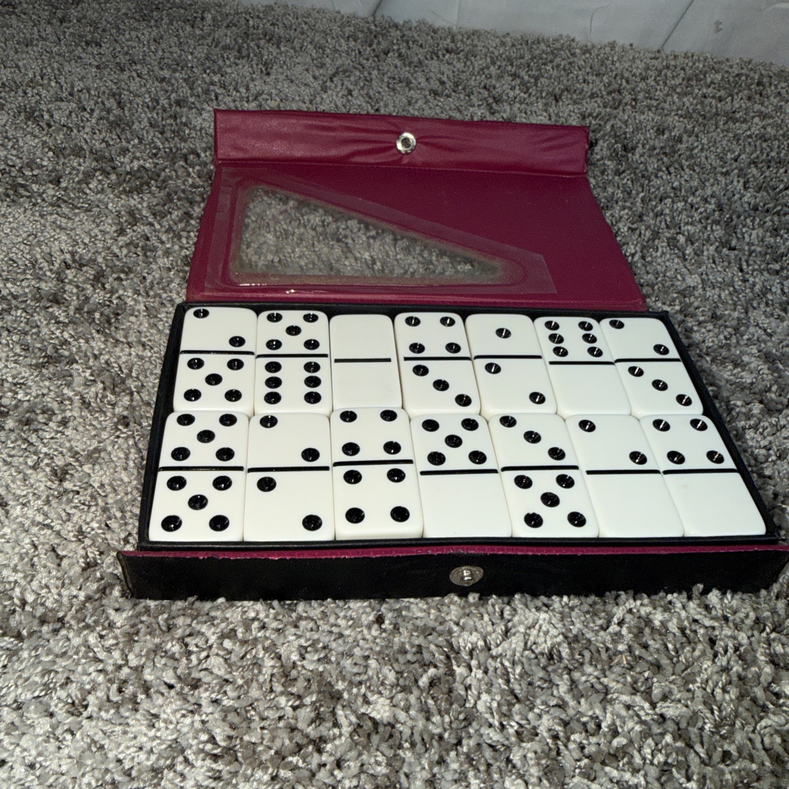 Domino Set, Double Six Dominos In Case