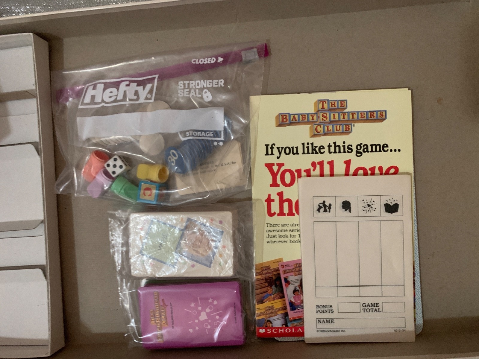 VINTAGE The Baby Sitters Club Game COMPLETE Milton Bradley 1989 BSC Girls Books