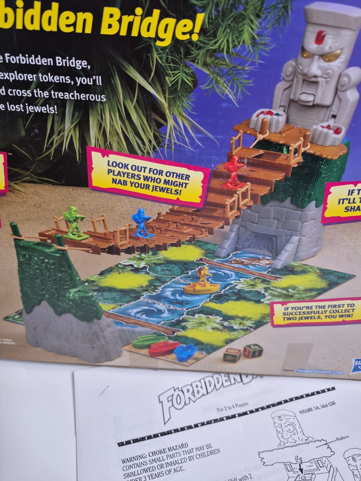 Hasbro Forbidden Bridge Board Game 2021 Complete But Some Replacement Parts READ