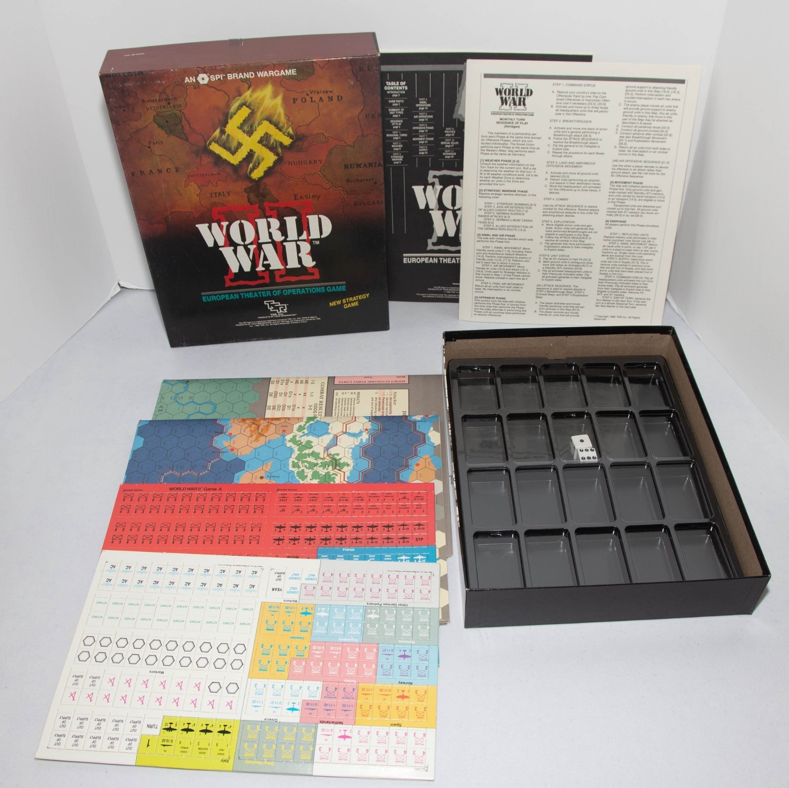 WORLD WAR II “European Theater Of Operations” – 1985 TSR – Unpunched/Unplayed