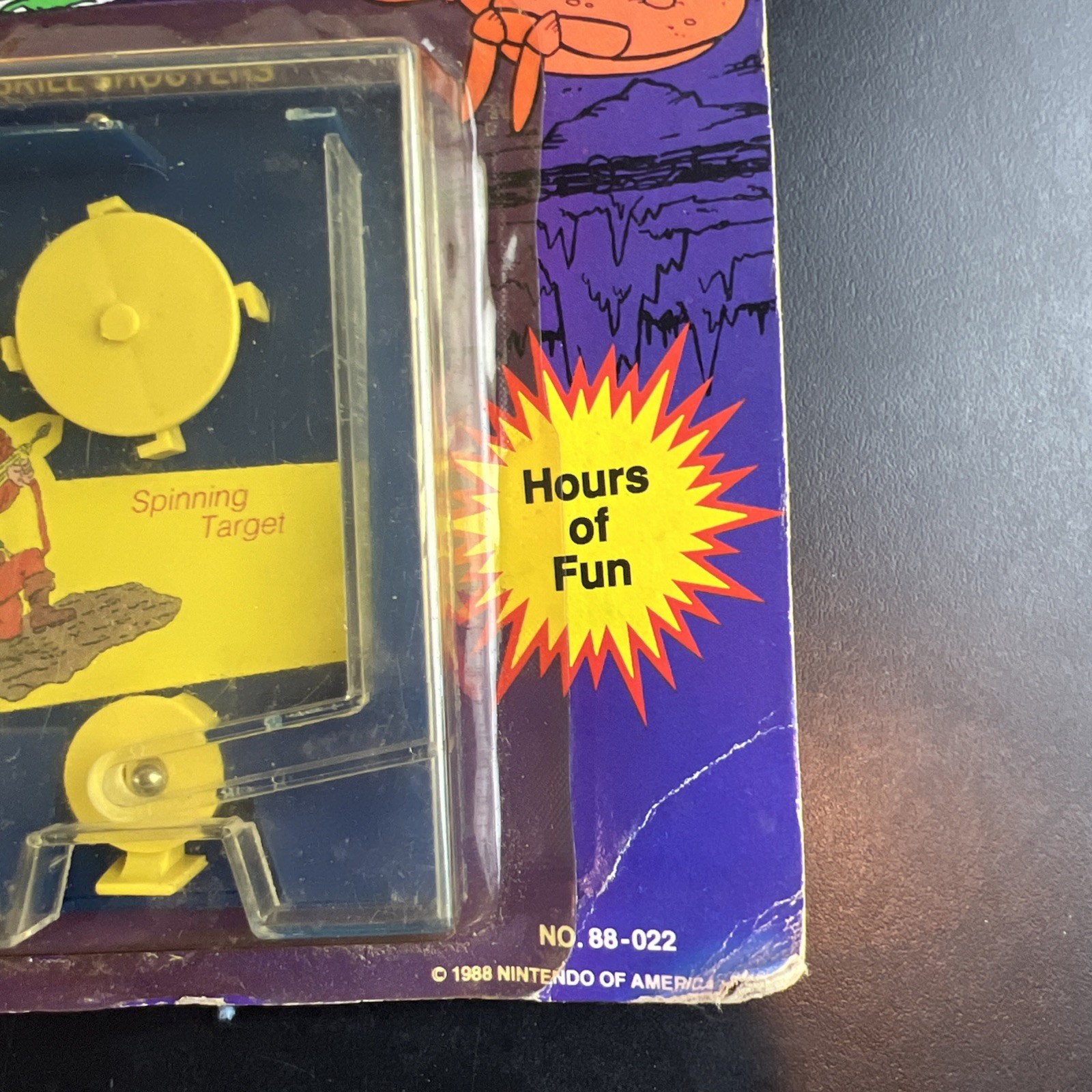 VTG Legend Of Zelda Skill Shooter On Original Card 1988 Toy Skill Game Largo