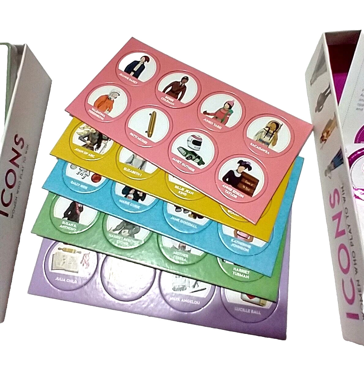 ICONS A Strategy Game about Women Who Play To Win, NEW, Ages 8+, 2-8 Players