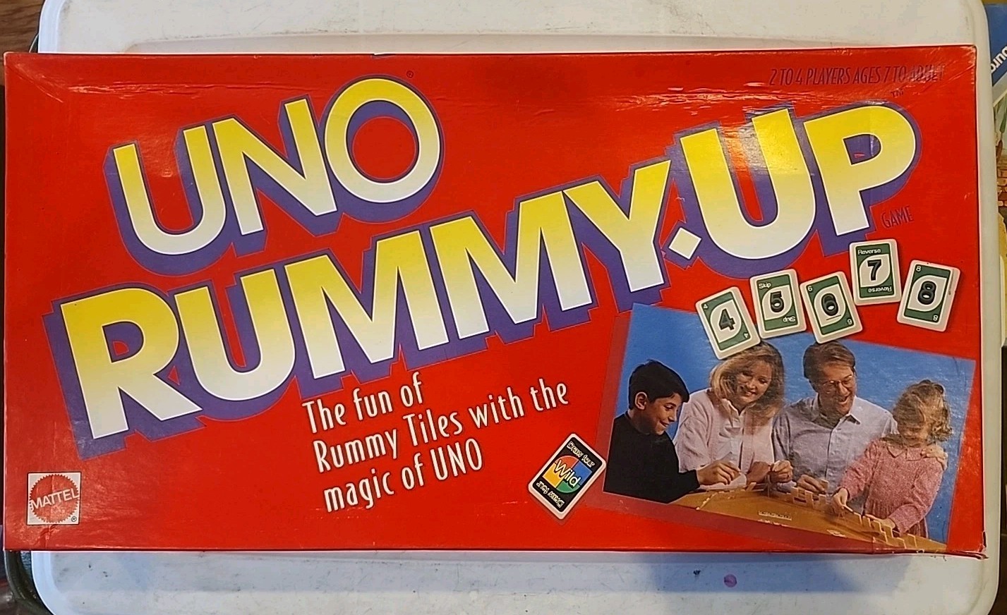 Uno Rummy Up Rummy Uno Multi Player Complete Excellent Mattel 1993
