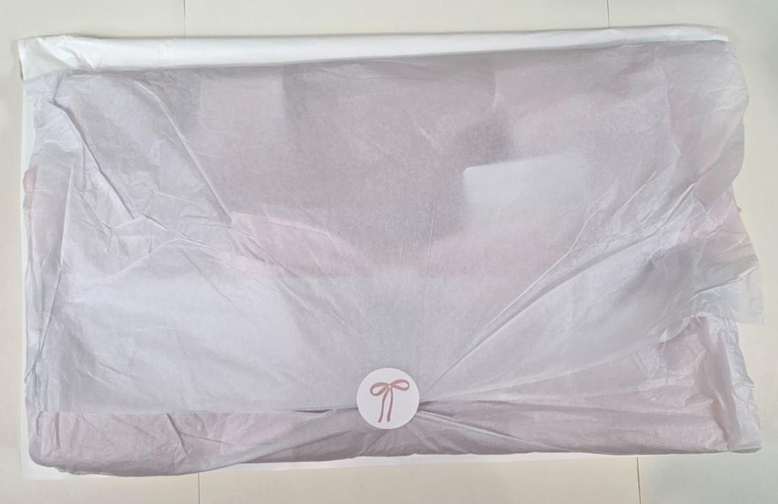 Case-Mate Mahjong Jelly Tote Set Ballet Pink Bow 4-Piece Clear Bag Rack Sleeve