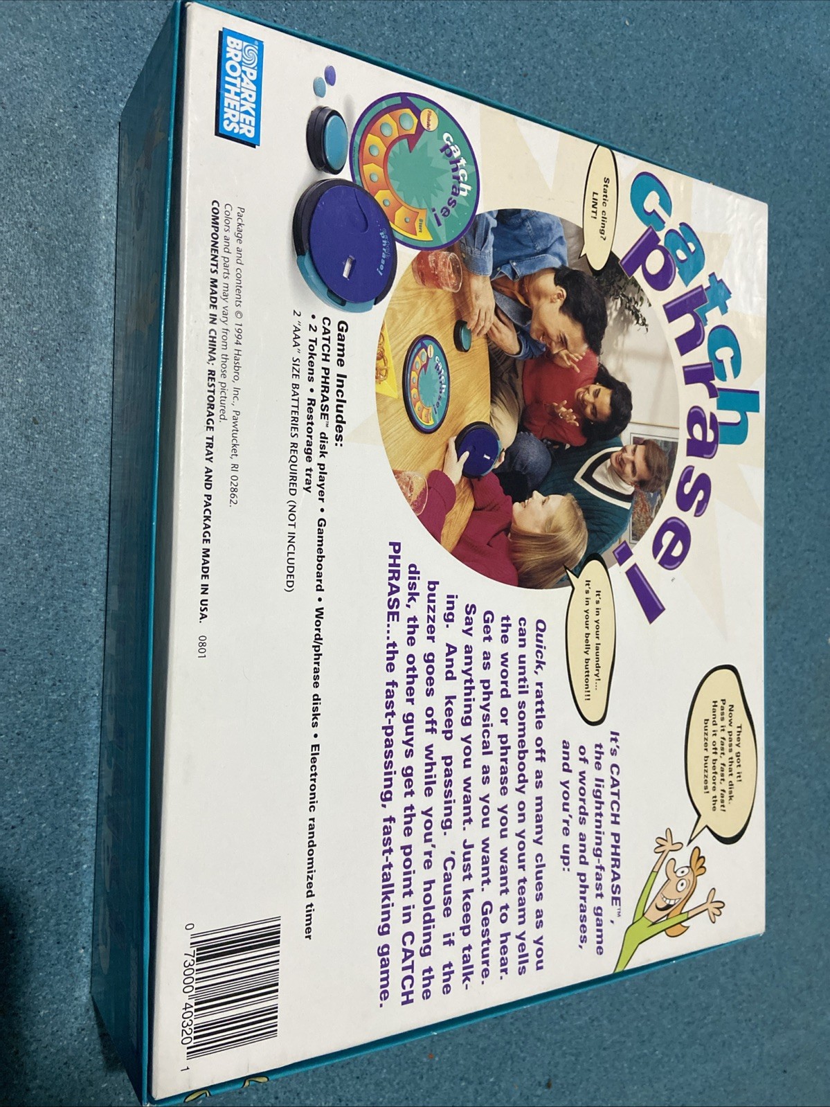 Catch Phrase Board Game 100% Complete 1994 Vintage Timer Tested & Works (Clean)