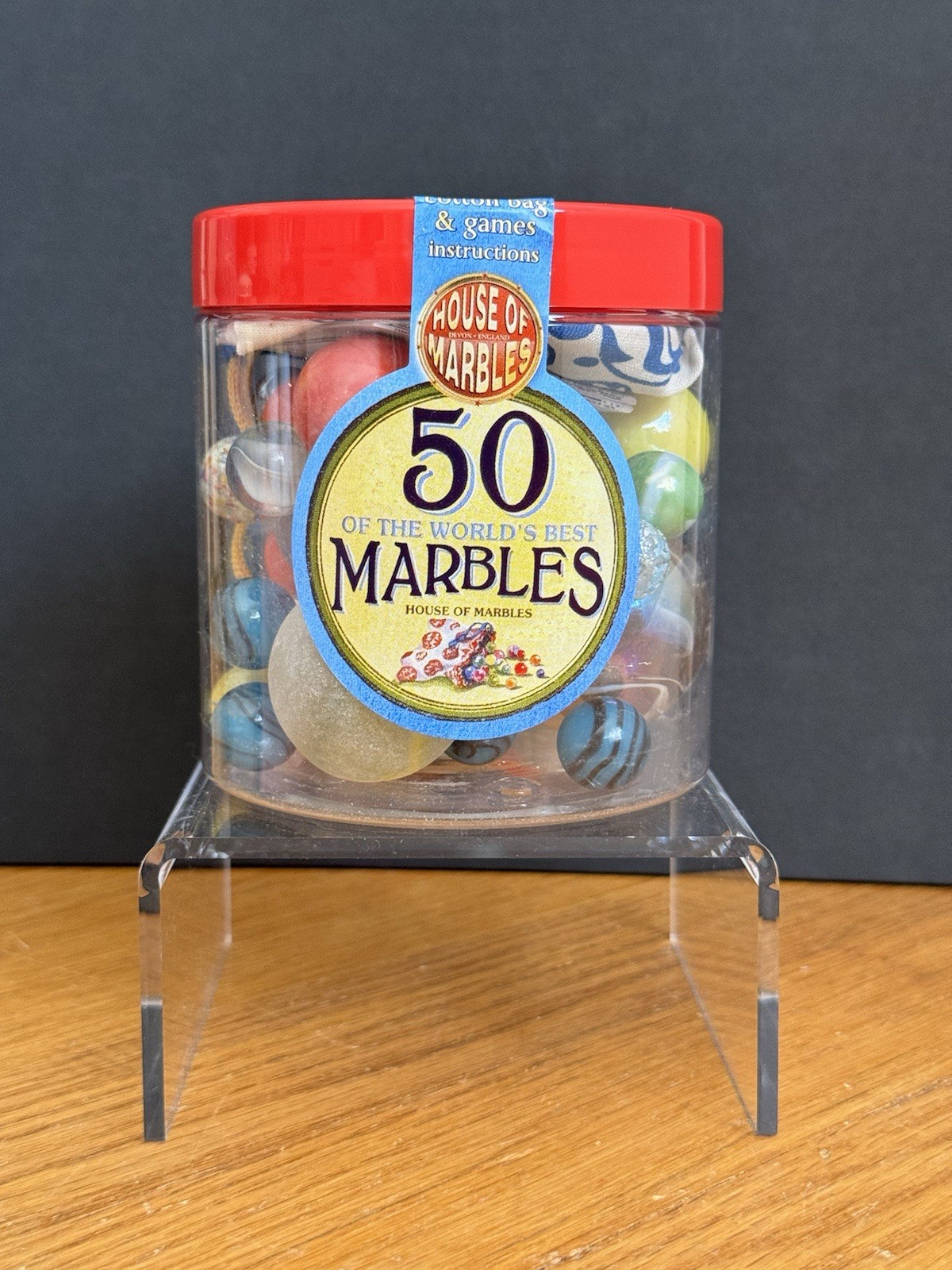 House Of Marbles ‘50 Of The World’s Best Marbles’ w/Bag ~ NEW/ UNOPENED