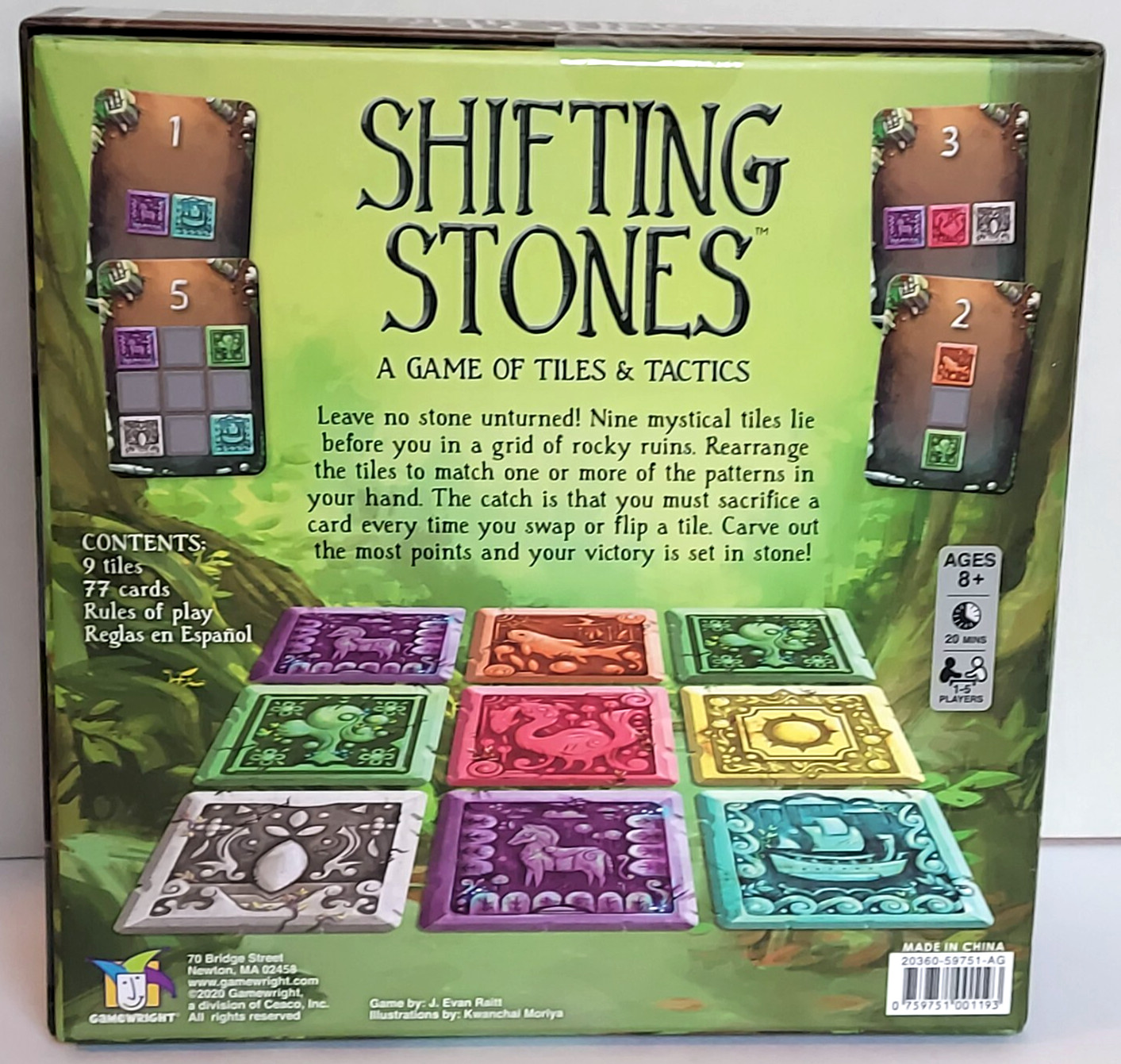 NEW Shifting Stones Board Game (2020) by Gamewright | Abstract Strategy Fun
