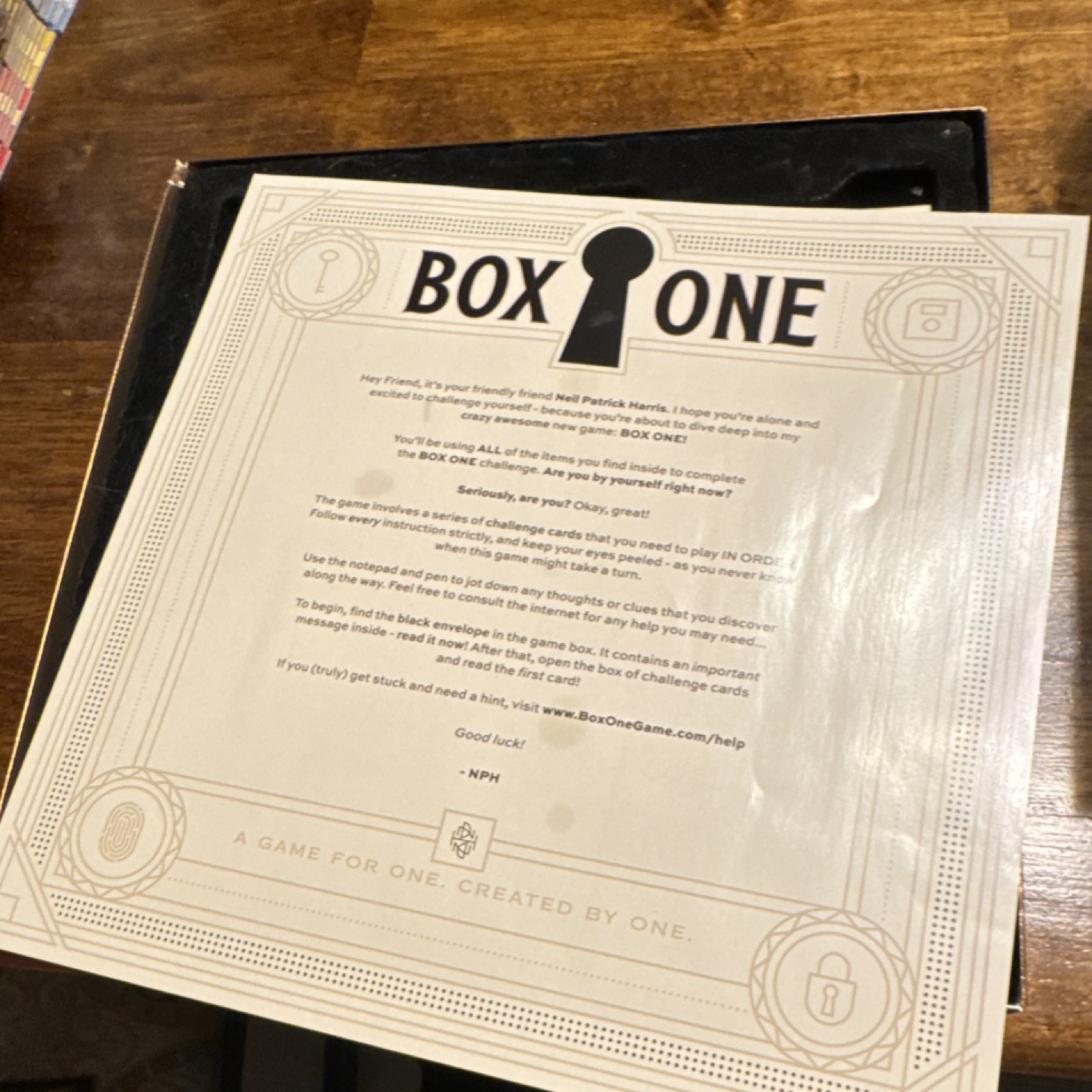 Theory11 Box One & Box Two Puzzle Game, Mystery, Ages 14+, 1 Player