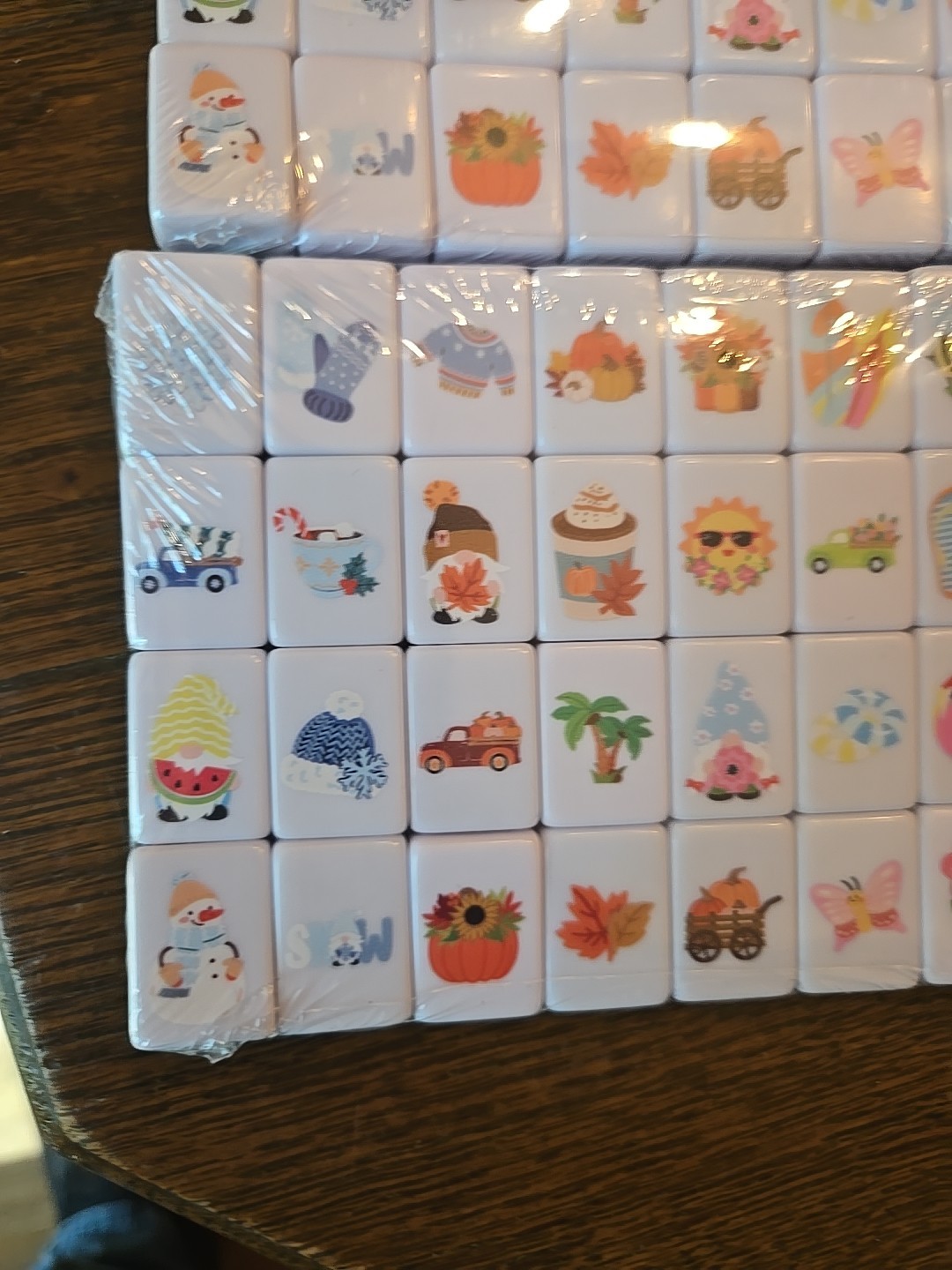 All the different holidays Game Blocks, Mahjong Tile Set with 130 Tiles 4 player