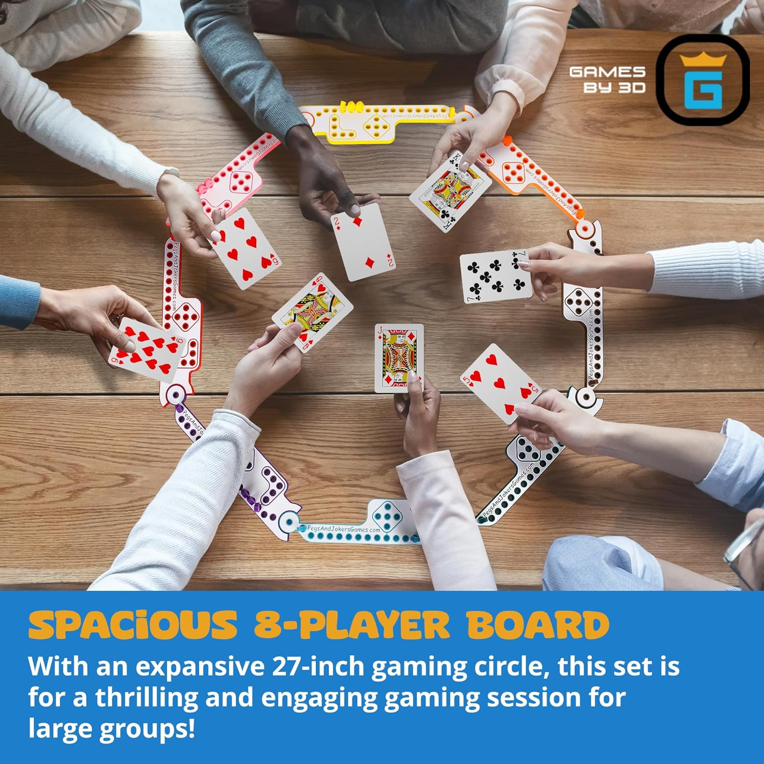 Pegs and Jokers Board Game – Strategic, Fun, Engaging, and Portable – Play with