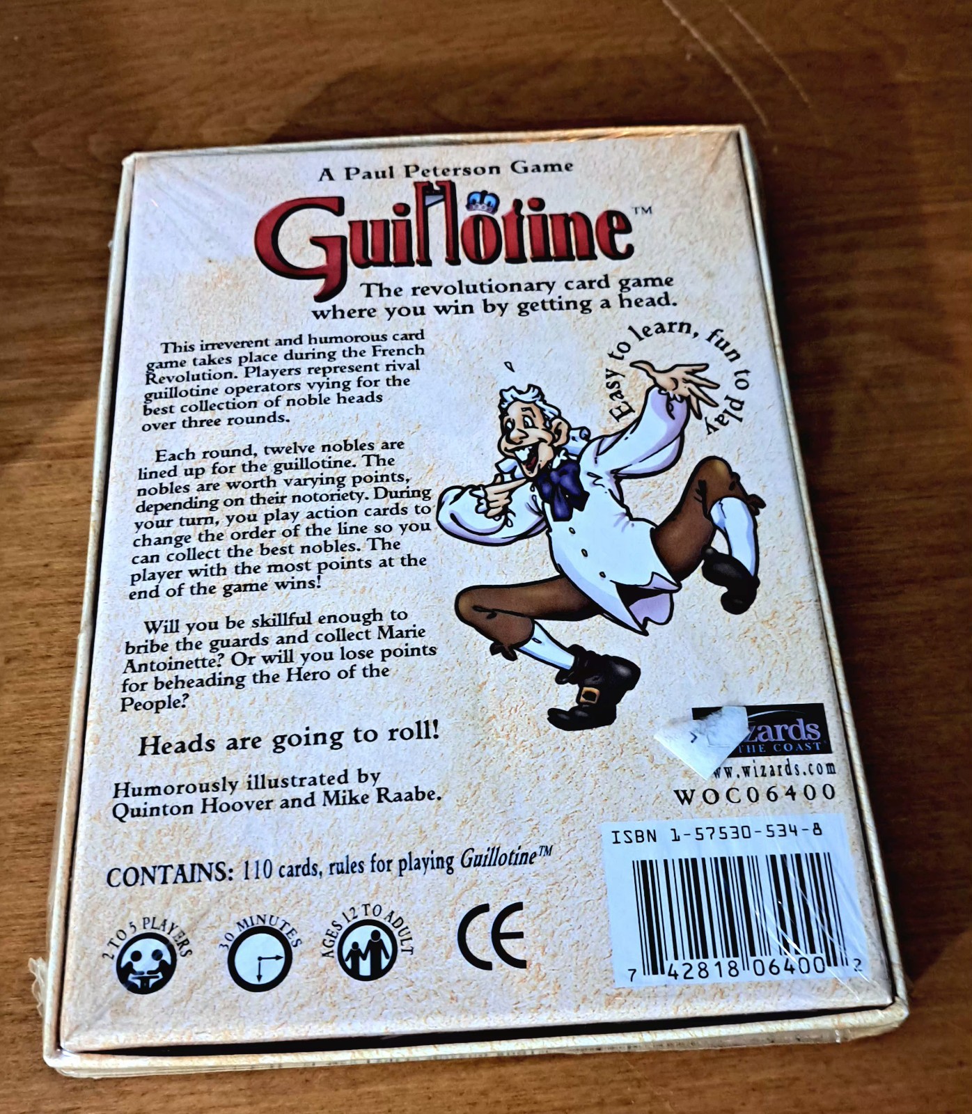 Guillotine The Revolutionary Card Game Wizards of the Coast 1998 Sealed