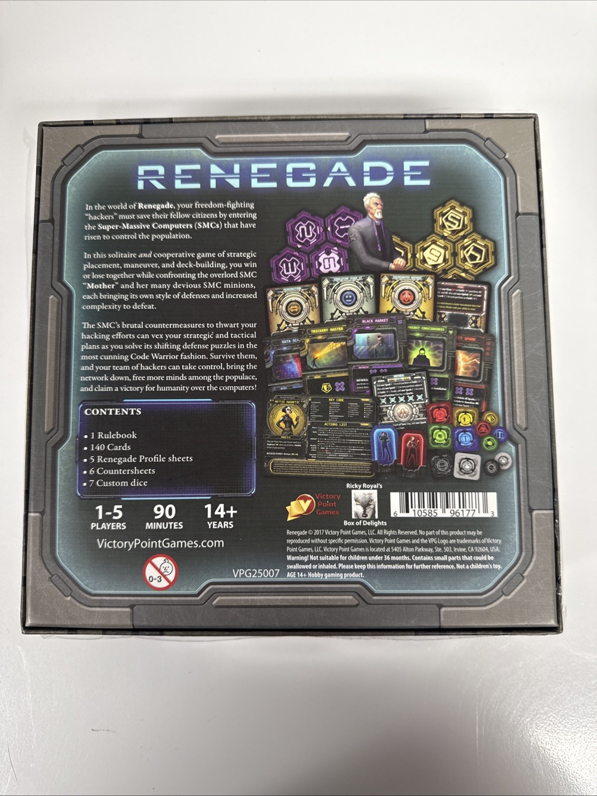 Renegade Board Game 2017 Victory Point Games Richard Wilkins Complete