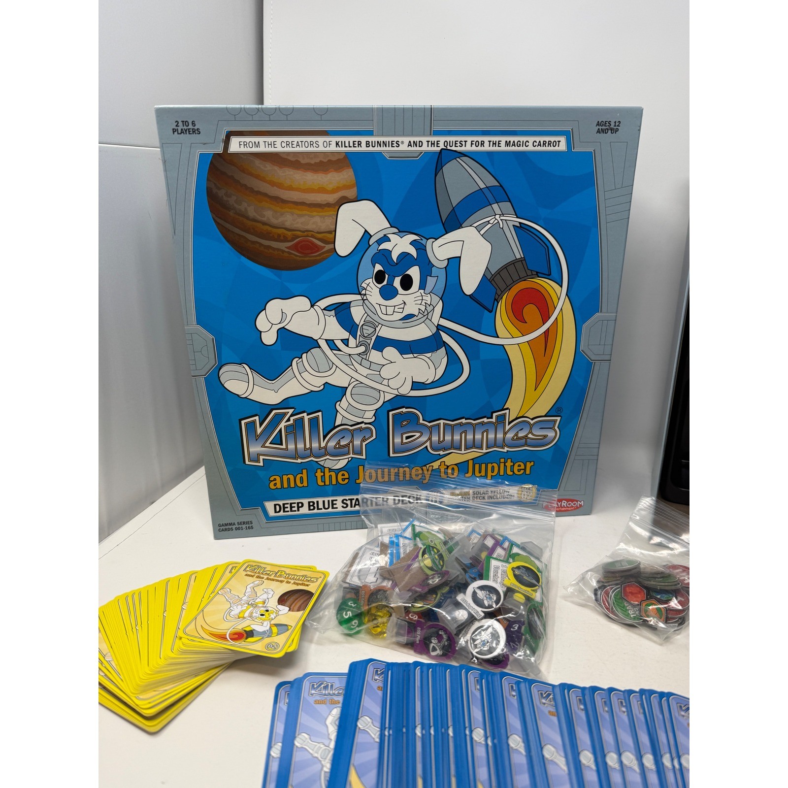 Killer Bunnies Journey to Jupiter Deep Blue Starter Solar Yellow Laser Red Decks