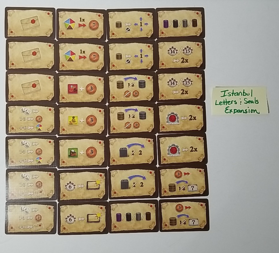 READ – ISTANBUL Base Board Game + Letters & Seals / Mocha & Basheesh Expansions