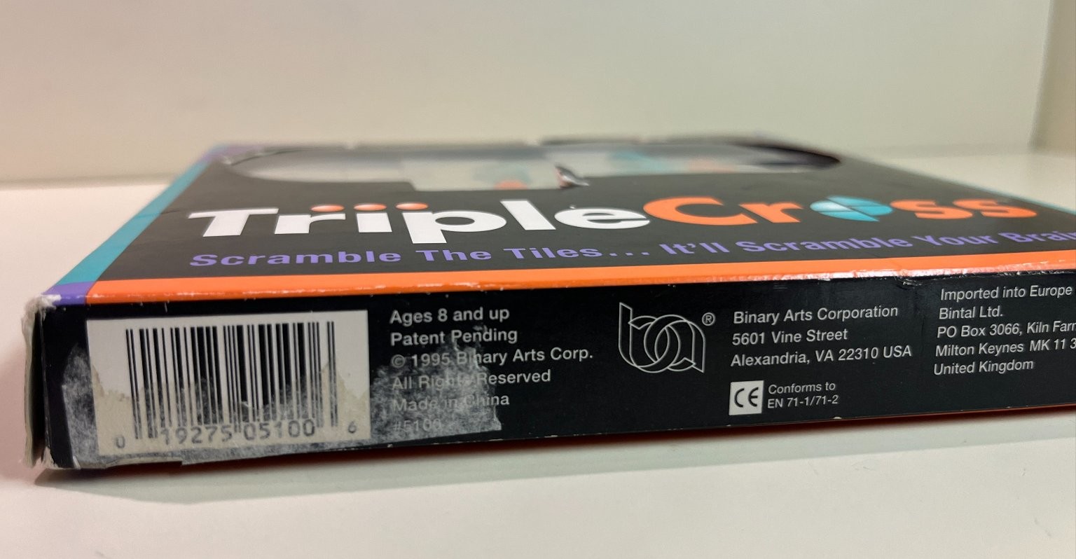 TripleCross Sliding Block Puzzle, Scramble the Tiles, It’ll Scramble Your Brain!