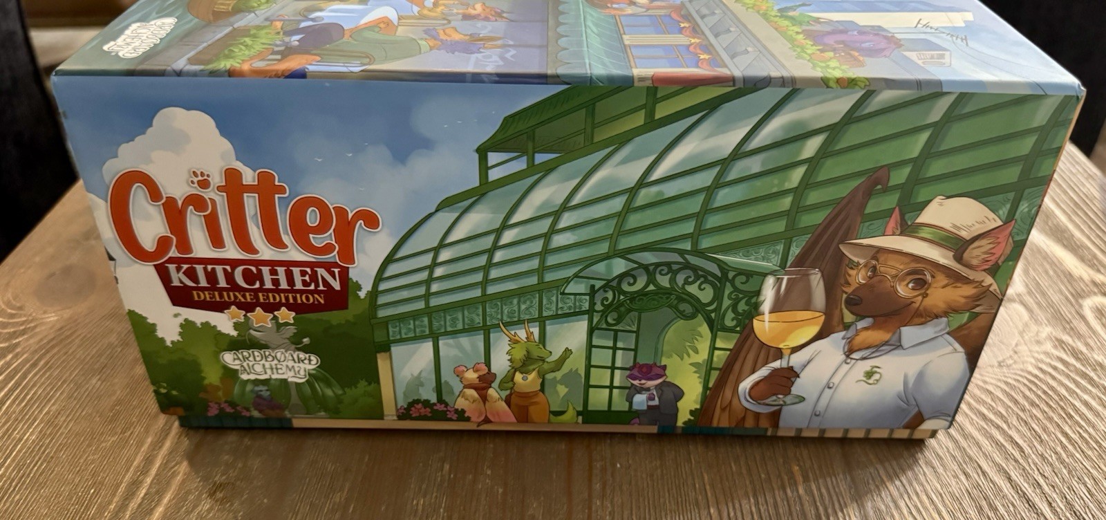 Critter Kitchen Deluxe Kickstarter Ed Board Game Cardboard Alchemy – Complete