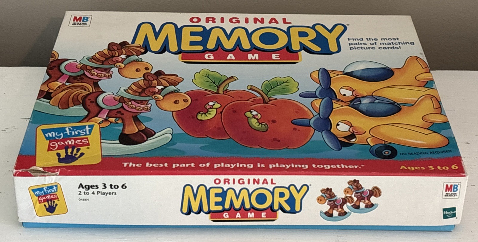 2001 Original Memory Game/ Board Game – Milton Bradley / Hasbro – Complete