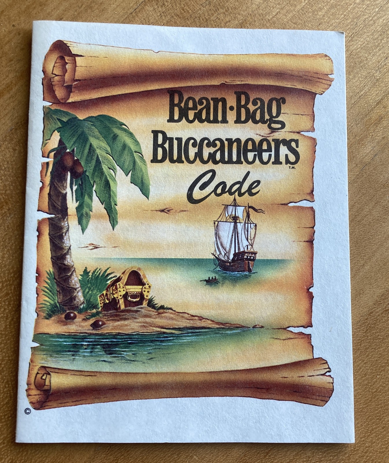 BEAN BAG BUCCANEERS Rare Vintage Lakeside 1962 Game Floor Map & Instruction Book