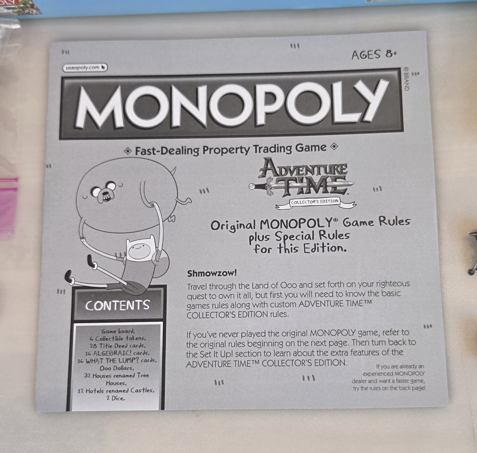 Monopoly Adventure Time Collector’s Edition Board Game Cartoon Network COMPLETE