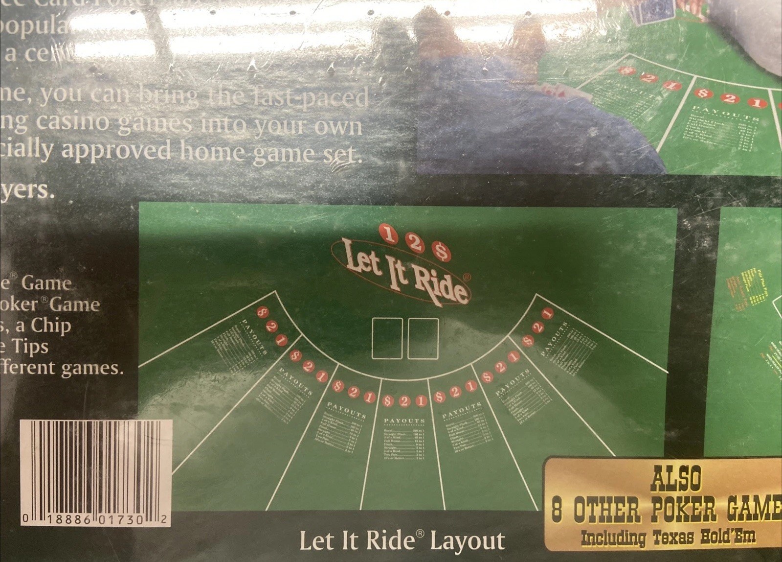 Let It Ride Three Card Poker Texas Hold ‘Em Home Casino Game Set SEALED ~ NEW