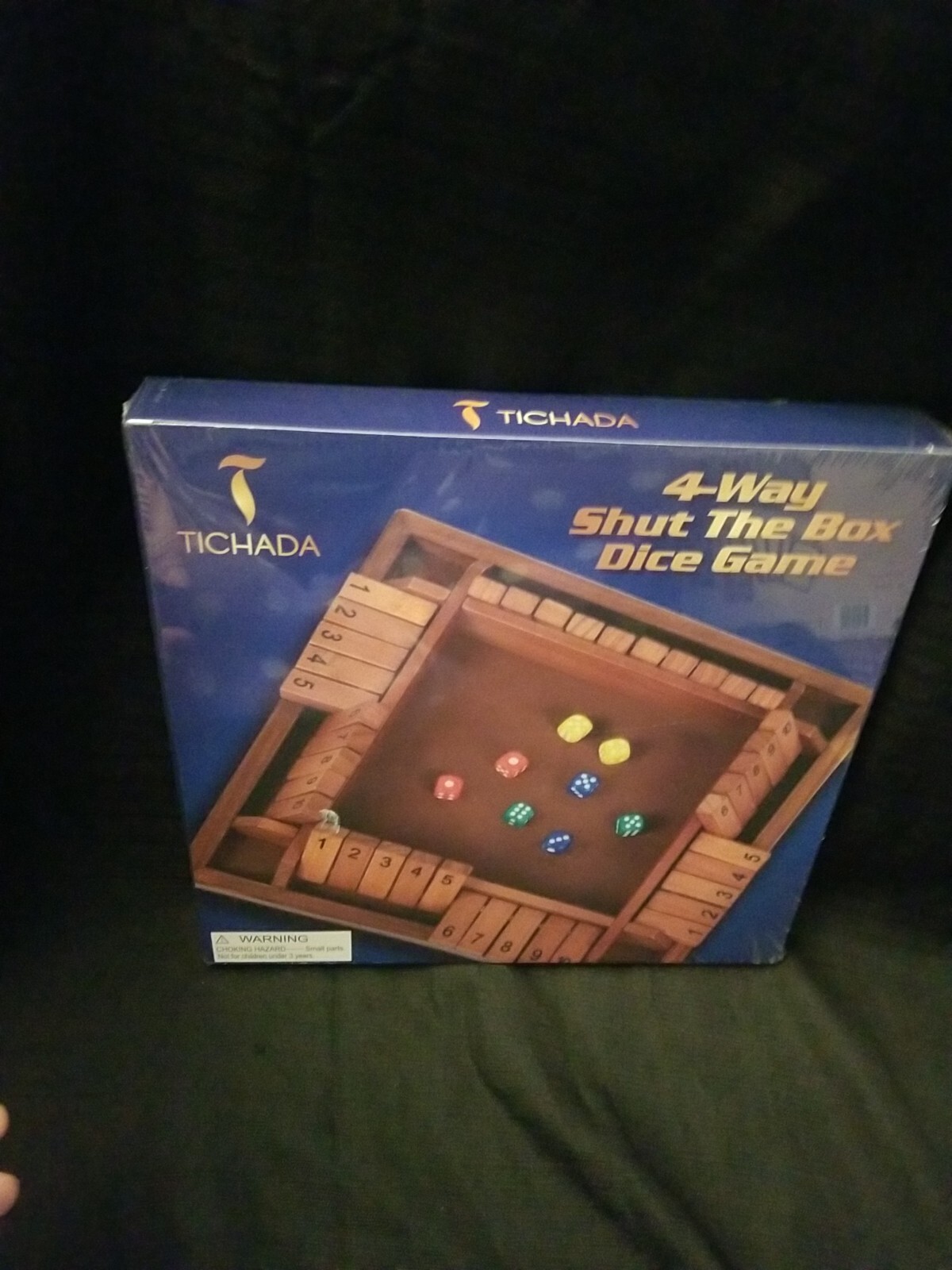 Shut the Box Dice Game Party Game – Wooden Box numbets Game. NeW
