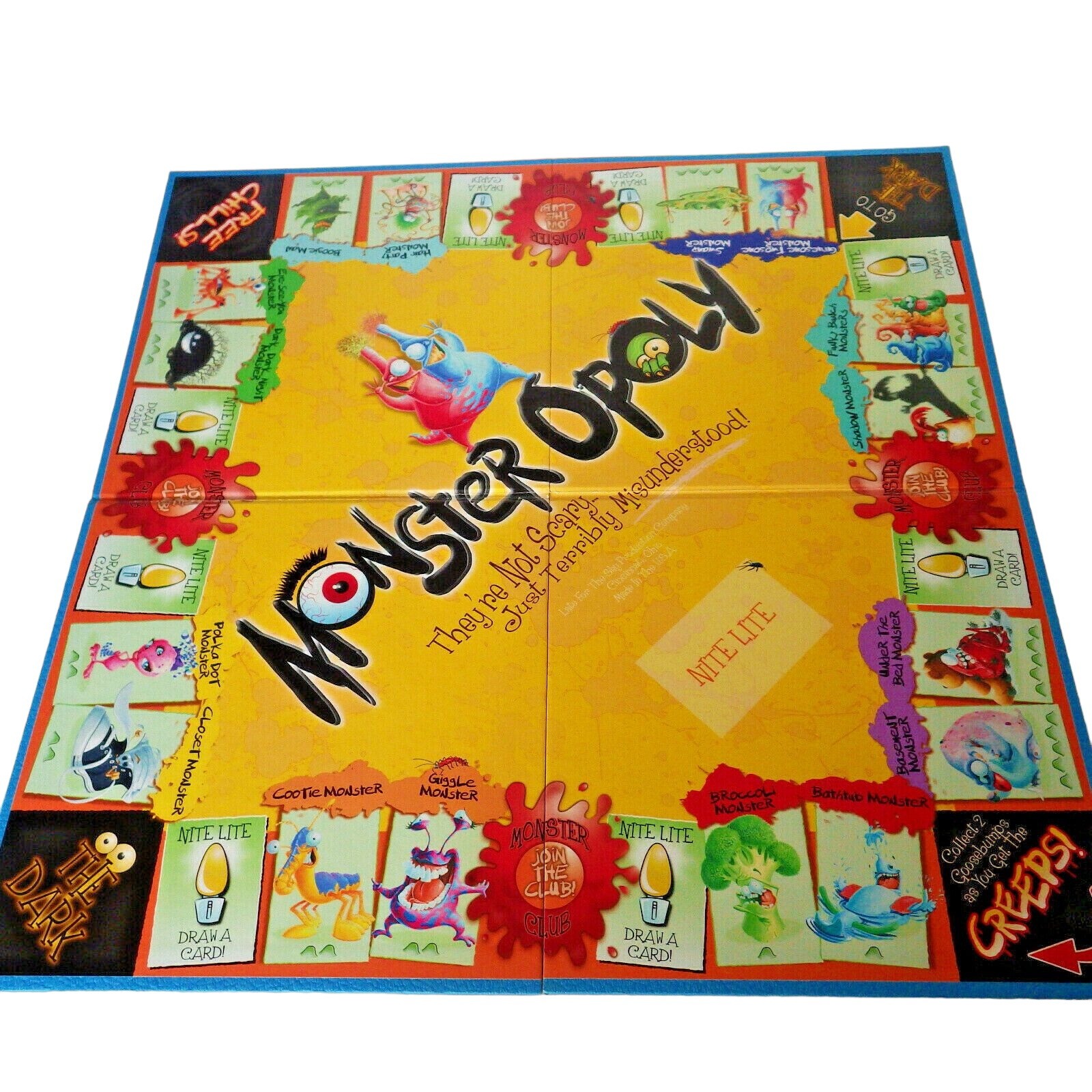 Monster Opoly Monopoly Gameboard Craft Game Room Halloween Decor
