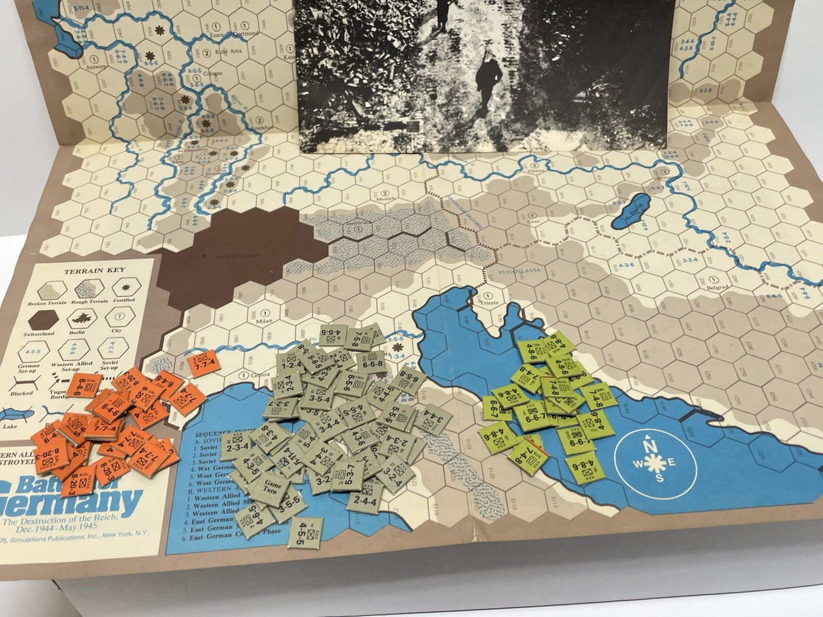 VTG Strategy & Tactics (1975) “BATTLE FOR GERMANY” 1944-1945 WW2 Military Game