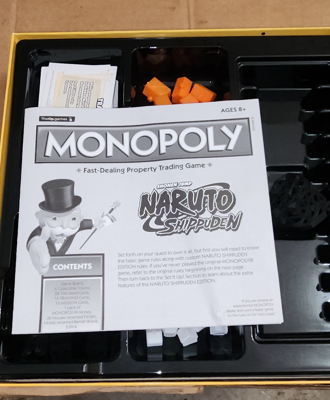Shonen Jump Naruto Shippuden Monopoly Game Manga Anime Complete
