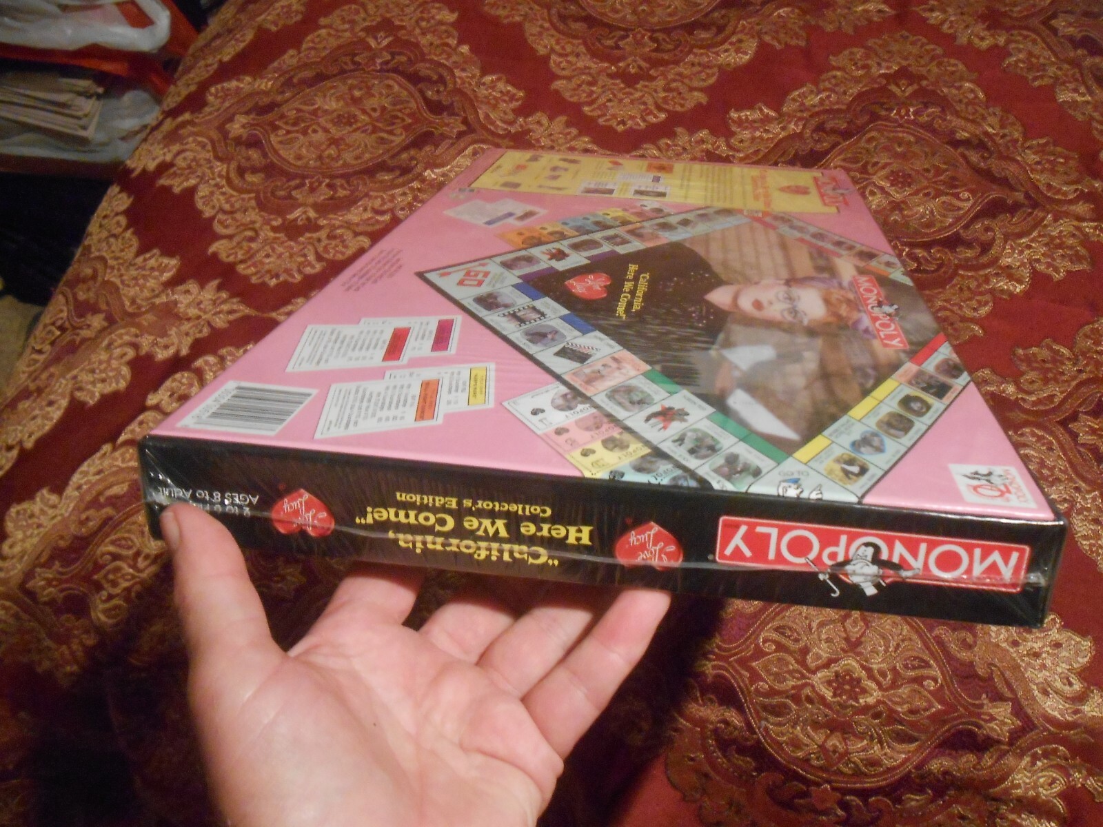MONOPOLY I Love Lucy California Here We Come Board Game (has 6 collector tokens)