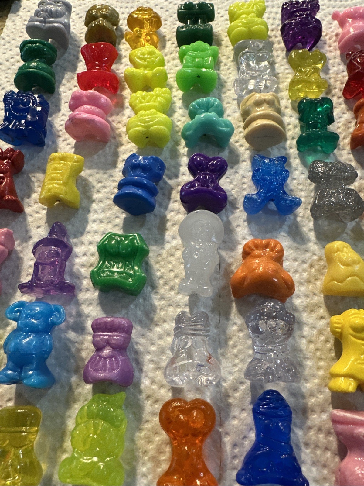 Vintage Gogo’s Crazy Bones Huge Mixed Lot Figures Gogo Toys Go Go Rare Glitter