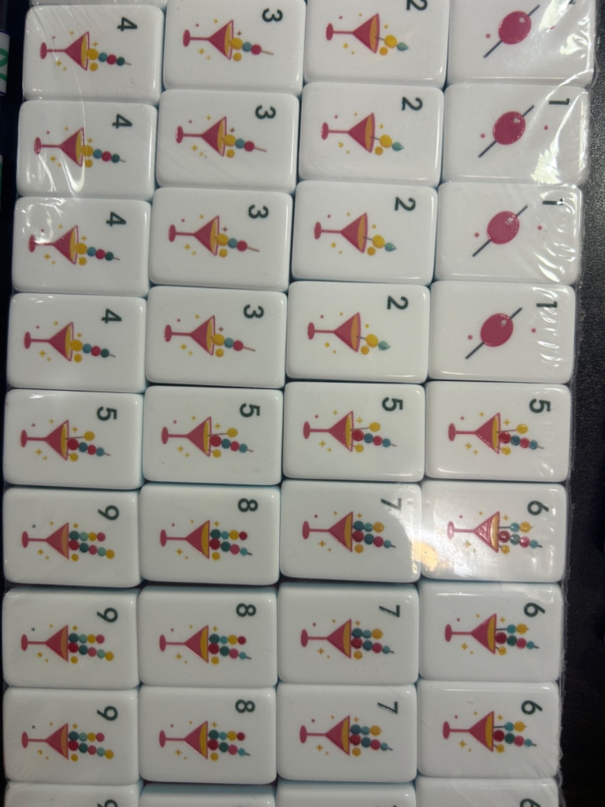 Blue Tropical wind American Mahjong Set, 160 Paris Mah Jong Tiles + storage bag