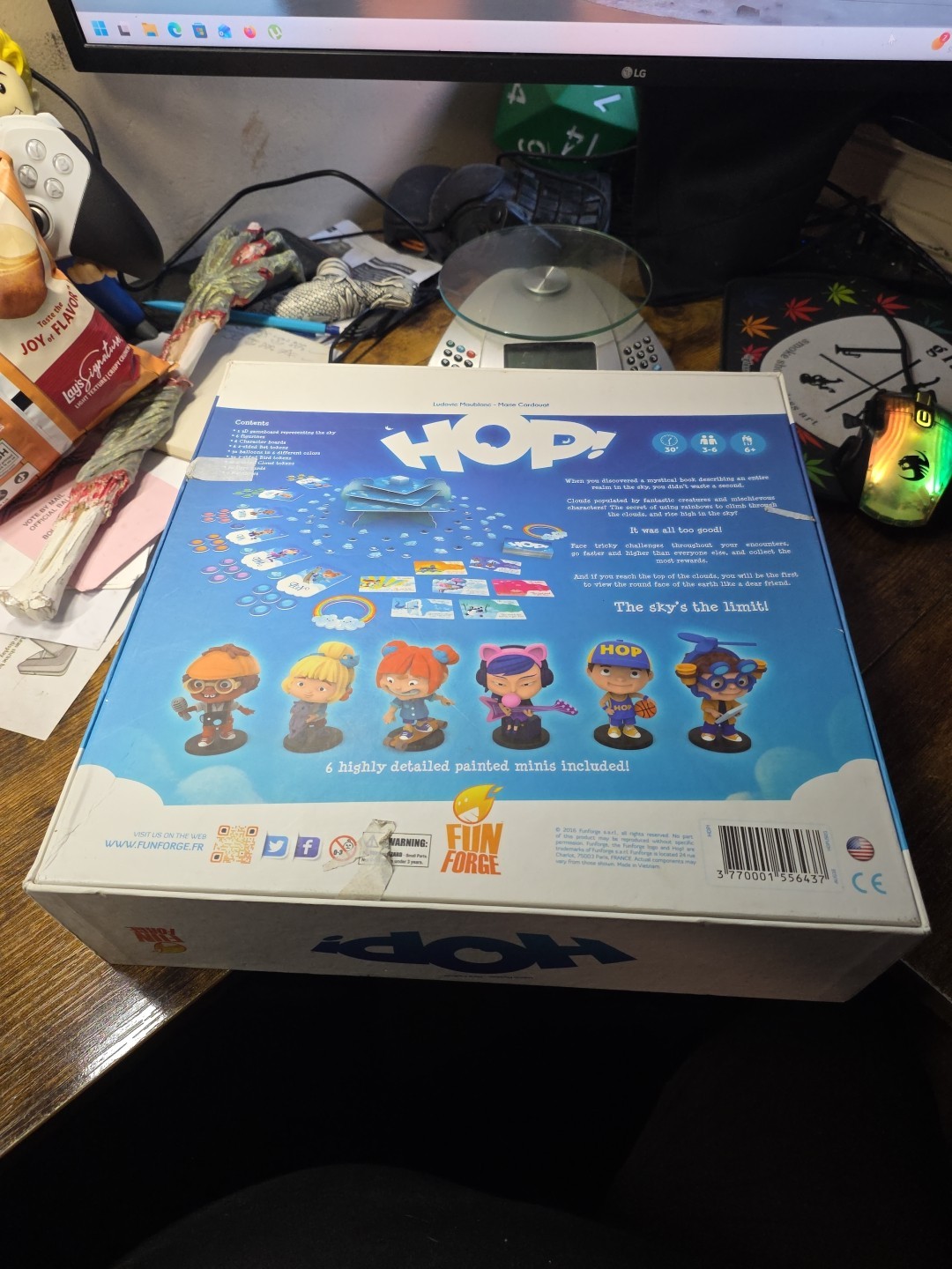Hop! 3D Board Game Fun Forge, Complete